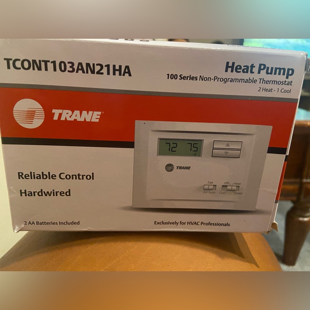 New! Trane heat pump Non-Programmable Thermostat